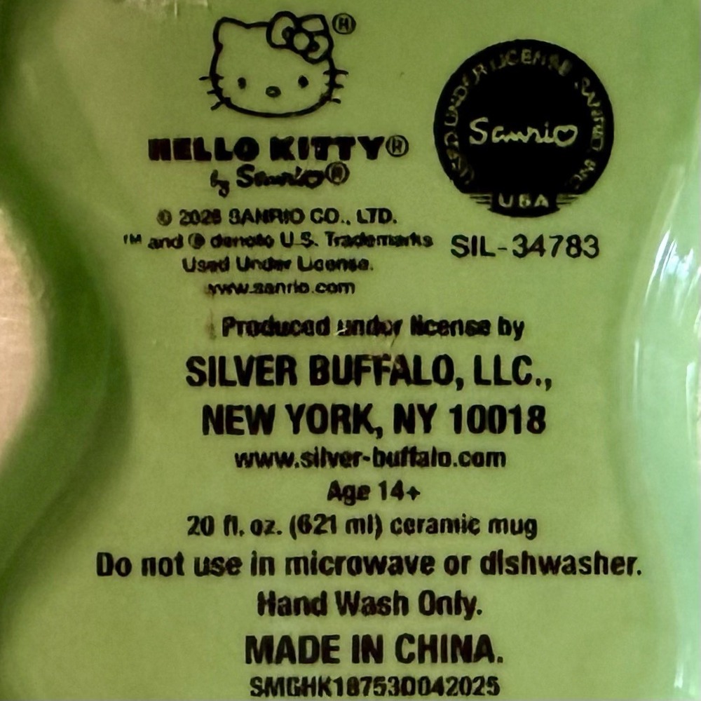 NEW Sanrio Hello Kitty Frankenstein 3D Sculpted Halloween Ceramic Mug Coffee Cup - Picture 6 of 7